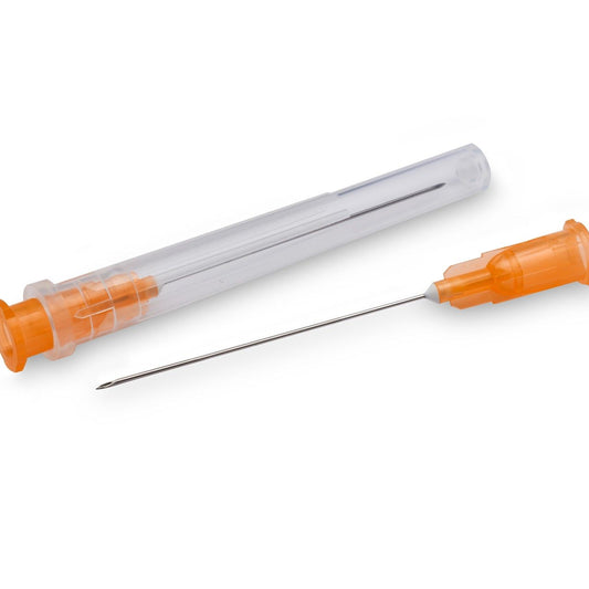 MYCO RELI® Conventional Hypodermic Needles – 25G x 1.5", Regular Wall, Box of 100