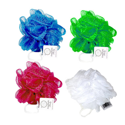FreeStyle Netted Bath Puff Loofah - Assorted Colors wellness vending machine university campuses