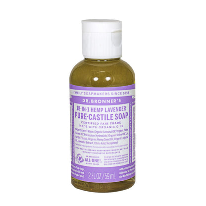 Dr. Bronner's Pure-Castile Lavender Liquid Soap Soap - 2 oz. wellness vending machine