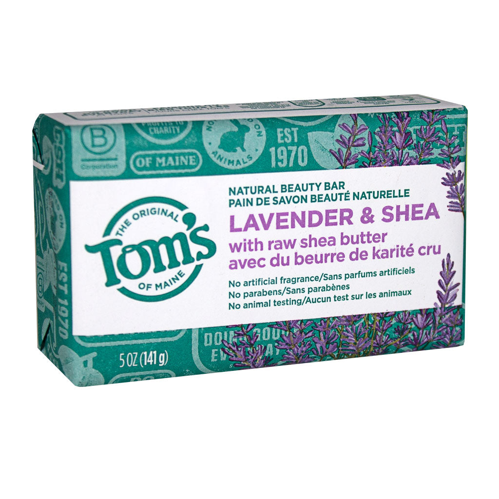 Tom's of Maine Lavender & Shea Beauty Bar 5 oz wellness vending machine