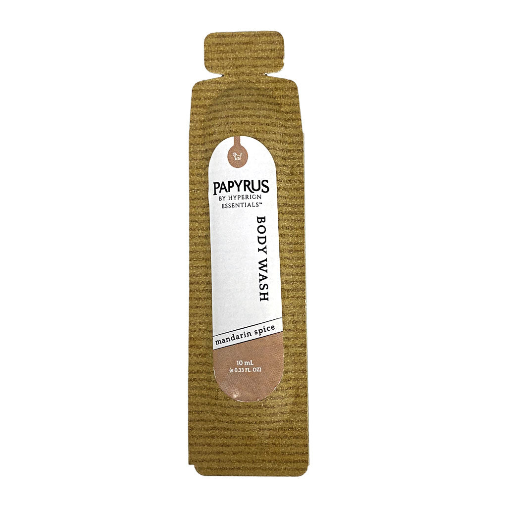 Papyrus Body Wash in Paper Vials -10 ml wellness vending machine