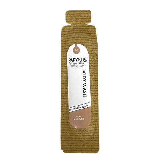 Papyrus Body Wash in Paper Vials -10 ml wellness vending machine