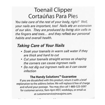 Handy Solutions Toenail Clippers - Card of 1 wellness vending machine university campuses
