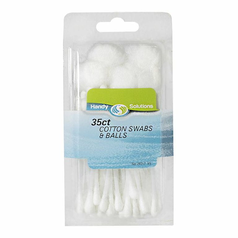 Handy Solutions Cotton Swabs & Cotton Balls - Pack of 35 wellness vending machine