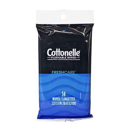 - Cottonelle Flushable Moist Wipes - pack of 14 wellness vending machine