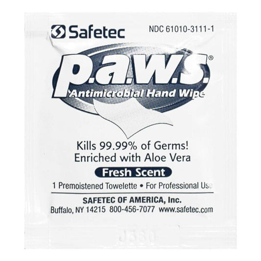 Safetec P.A.W.S. Hand Sanitizing Wipes - Pack of 1 wellness vending machine