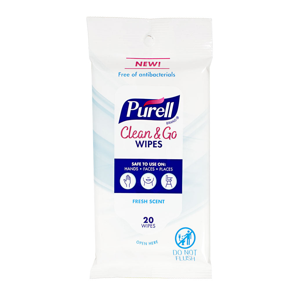 Purell Clean & Go Wipes - Pack of 20 wellness vending machine