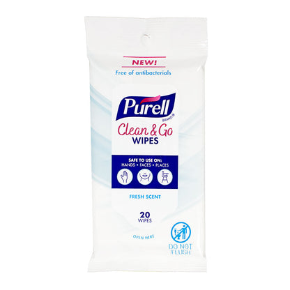 Purell Clean & Go Wipes - Pack of 20 wellness vending machine