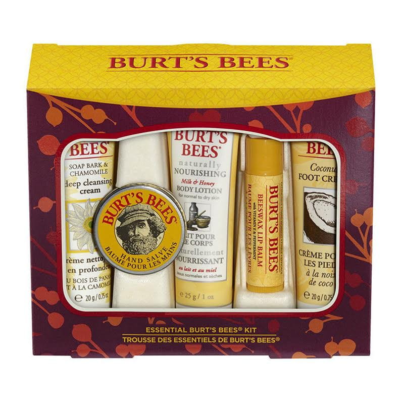 Essential Burt's Bees Kit - 5 Piece Gift Kit wellness vending machine