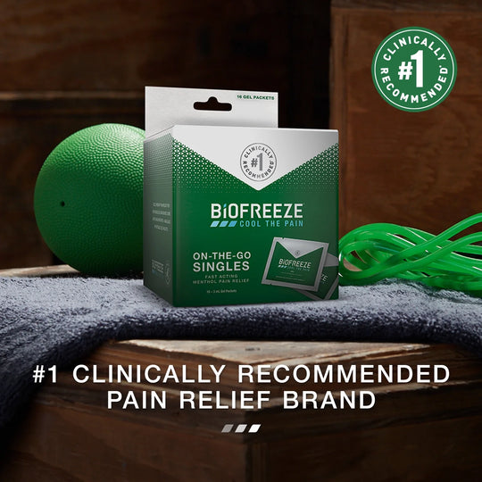 Biofreeze® On-The-Go Singles – 16 ct, 48 packets
