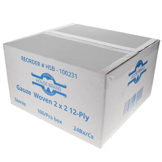 ADI MEDICAL Woven Gauze Sponges – 2" x 2", 12-Ply, Non-Sterile