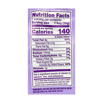 Angie's Boom Chicka Pop Sweet & Salty Kettle Corn - 1 oz. wellness vending machine university campuses