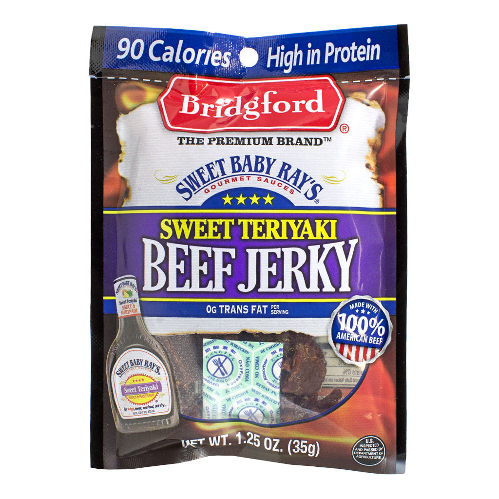 Bridgford Sweet Teriyaki Beef Jerky - 1.25 oz wellness vending machine