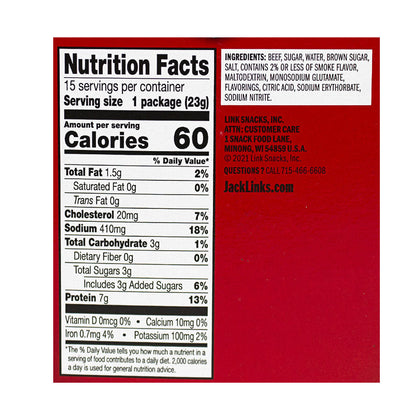 Jack Link's Original Tender Style Beef Steaks - 0.8 oz. wellness vending machine university campuses