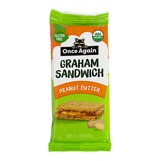 Once Again Gluten Free Organic Peanut Butter Graham Cracker Sandwiches - 1.59 oz. wellness vending machine