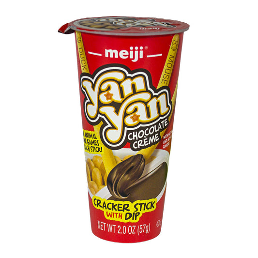 Meiji Yan Yan Chocolate Creme Cracker Stick with Dip – 2 oz. wellness vending machine