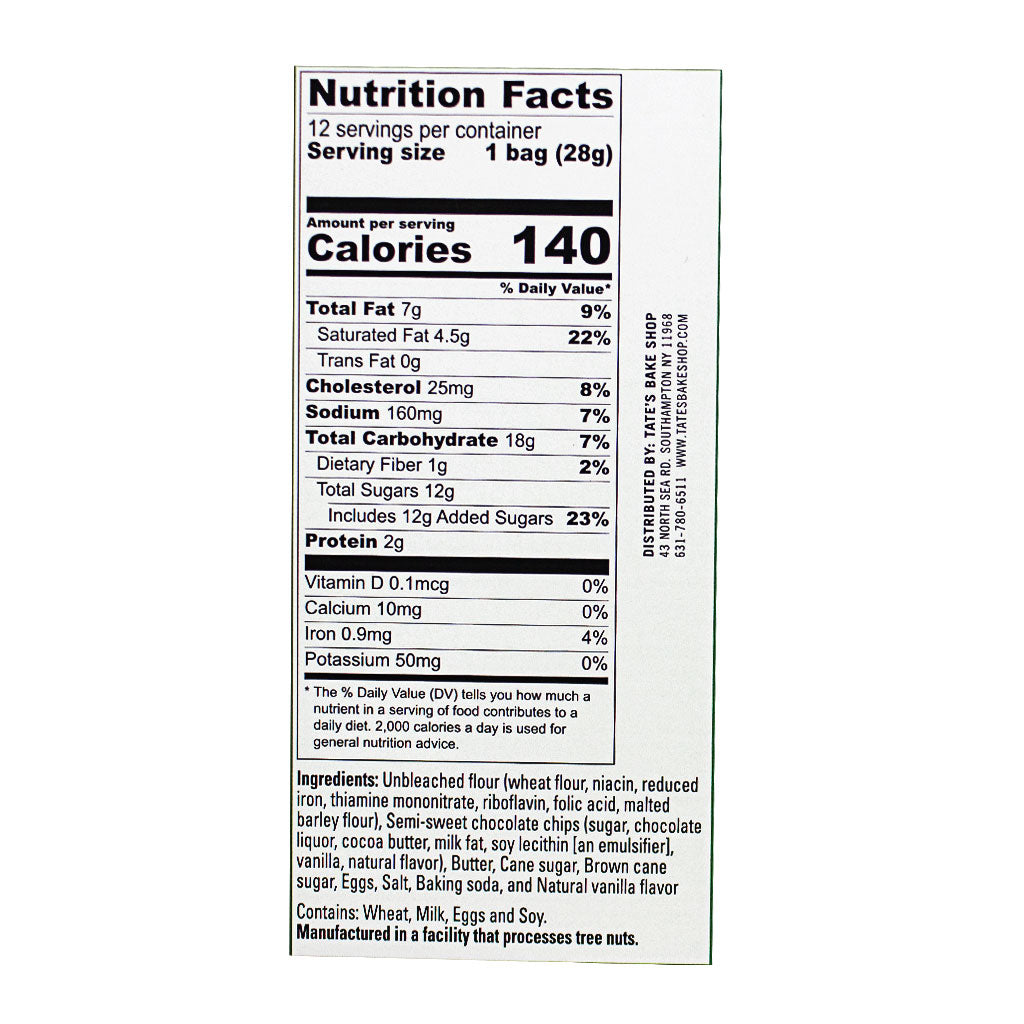 Tate's Bake Shop Itsy Bitsy Chocolate Chip Cookies - 1 oz. wellness vending machine university campuses, workplaces
