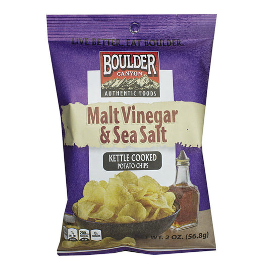 Boulder Canyon Malt Vinegar & Sea Salt Potato Chips - 2 oz. wellness vending machine