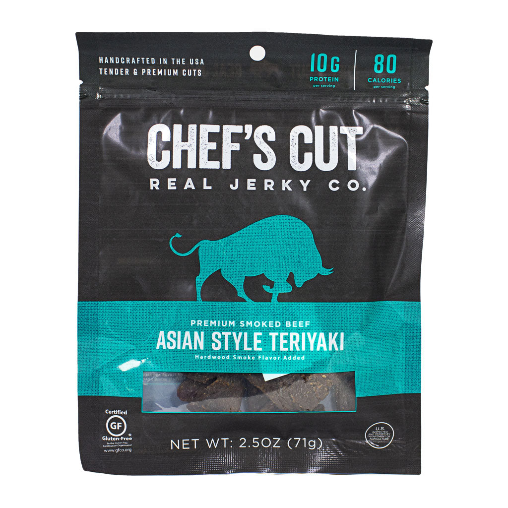 Chef's Cut Real Jerky Co. Smoked Beef Asian Style Teriyaki - 2.5 oz. wellness vending machine