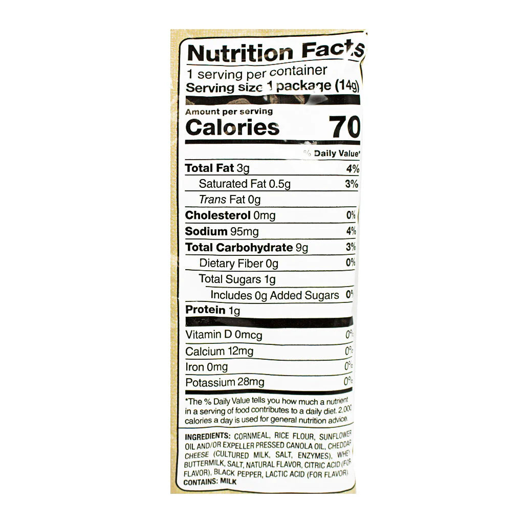 Pirate’s Booty white cheddar puffs 0.5 oz snacks for vending machines