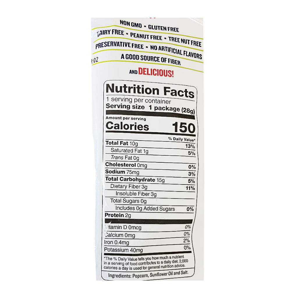 Skinny Pop Popcorn - 1 oz. wellness vending machine university campuses