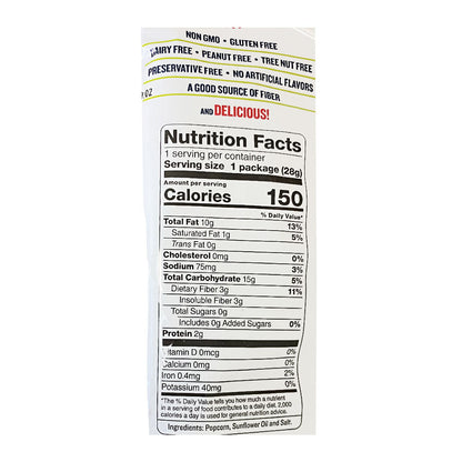 Skinny Pop Popcorn - 1 oz. wellness vending machine university campuses