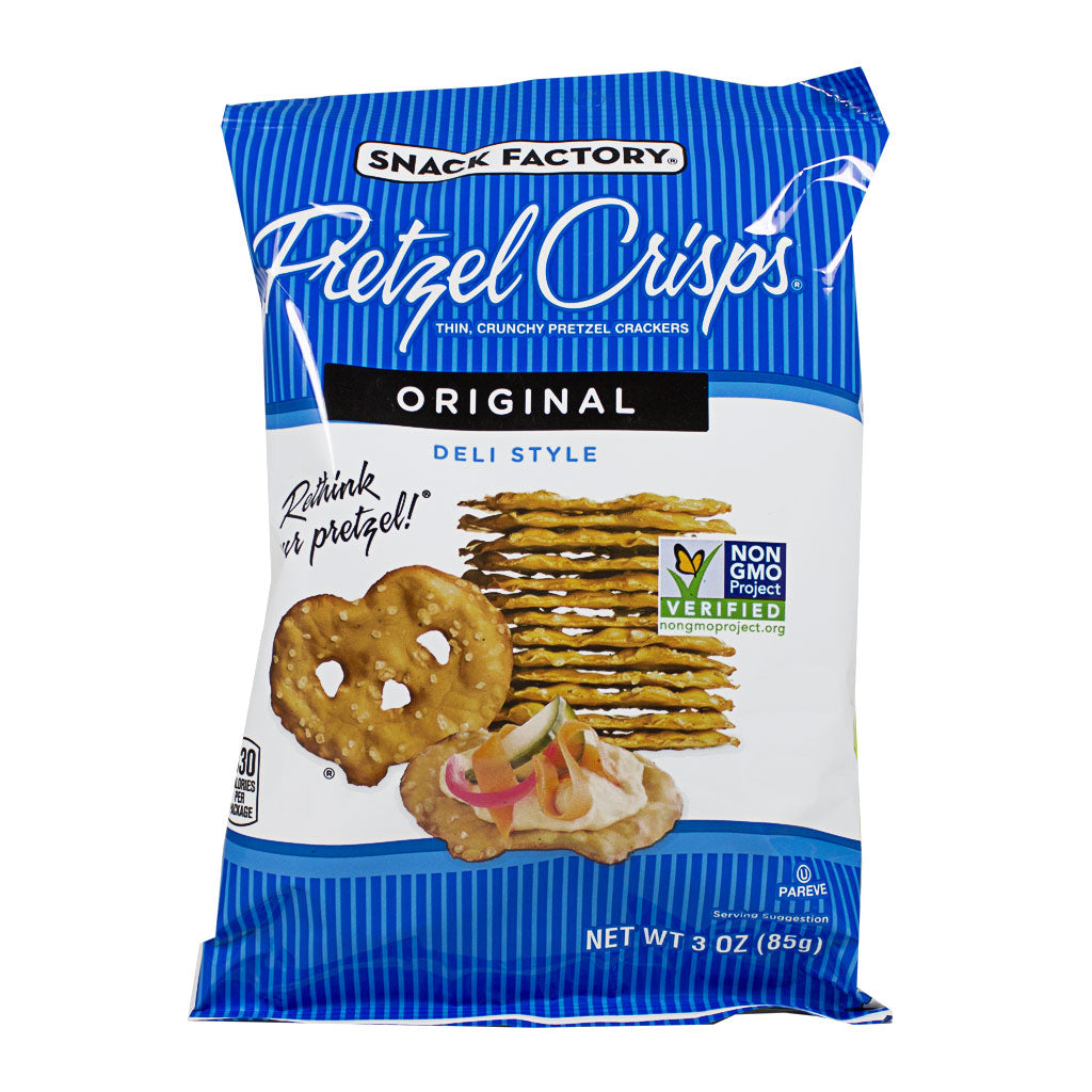 Snack Factory Pretzel Crisps Original 3 oz wellness vending machine