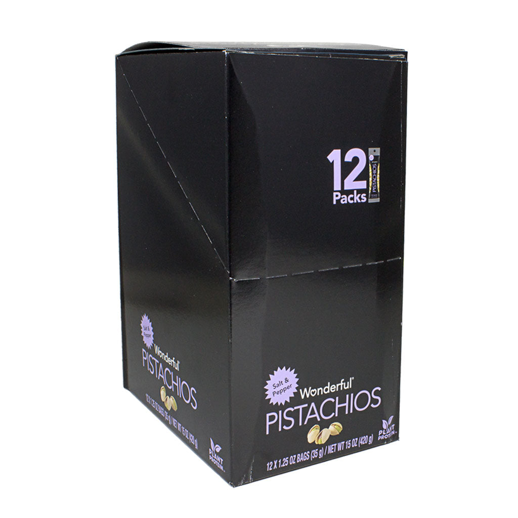 Wonderful Pistachios Salt & Pepper - 1.25 oz. wellness vending machine university campuses