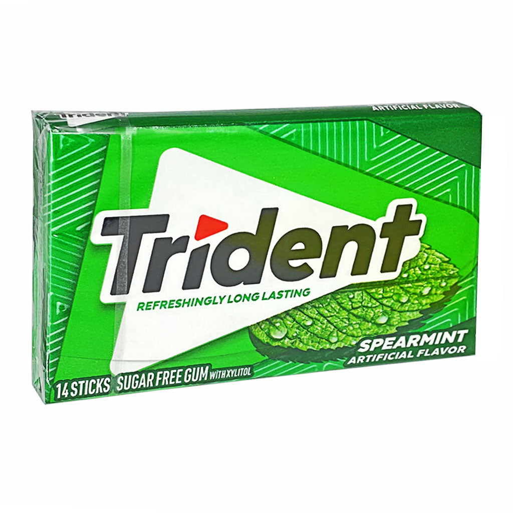 Trident Spearmint Sugar Free Gum- 14 sticks wellness vending machine
