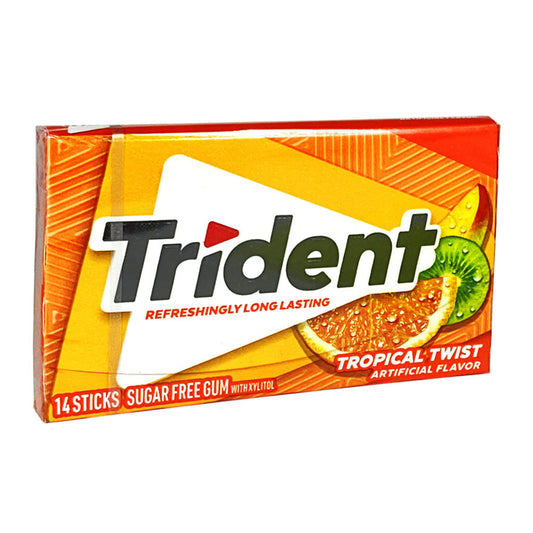 - Trident Tropical Twist Sugar Free Gum- 14 sticks wellness vending machine