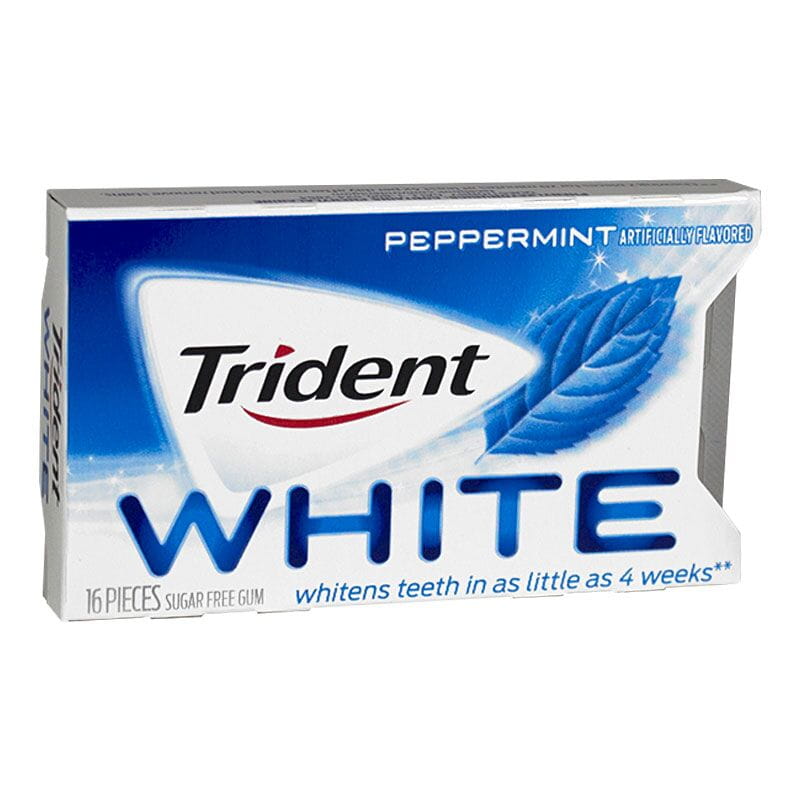 Trident White Peppermint Gum - 16 Pieces wellness vending machine