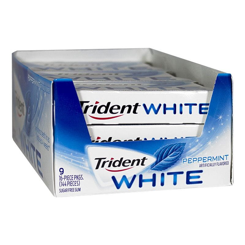 Trident White Peppermint Gum - 16 Pieces wellness vending machine university campuses