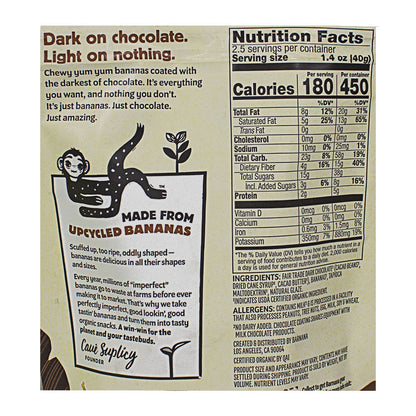 Barnana Dark Chocolate Dipped Banana Bites - 3.5 oz. wellness vending machine university campuses