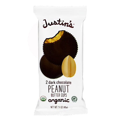 Justin's Dark Chocolate Peanut Butter Cups - 1.4 oz. wellness vending machine