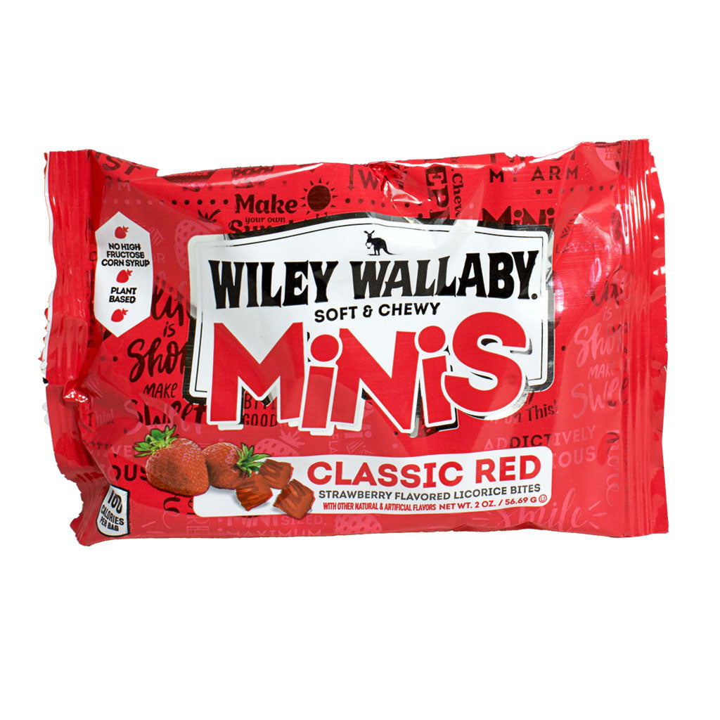 Wiley Wallaby Classic Red Minis Licorice Bites - 2 oz. wellness vending machine