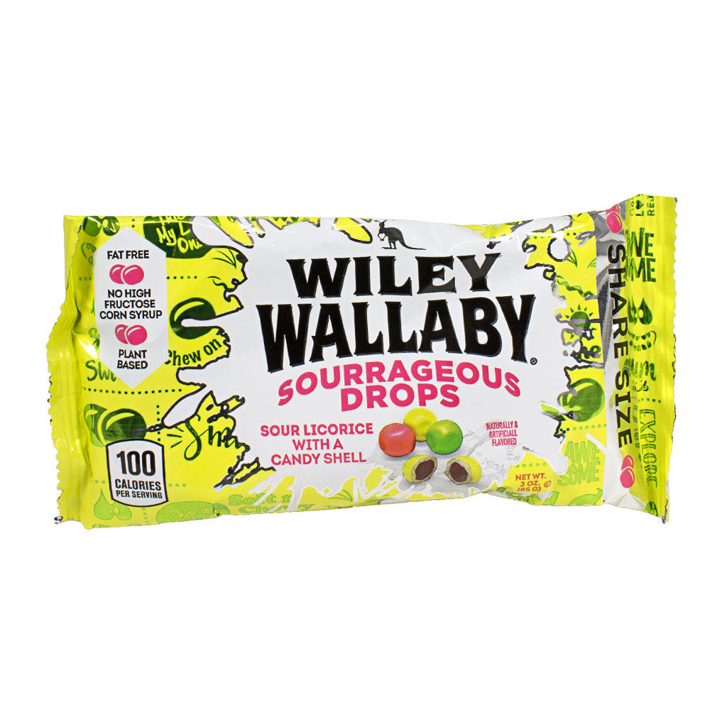 Wiley Wallaby Sourrageous Licorice Drops - 3 oz. wellness vending machine