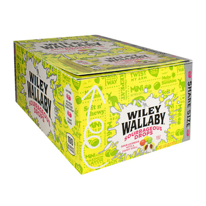 Wiley Wallaby Sourrageous Licorice Drops - 3 oz. wellness vending machine university campuses