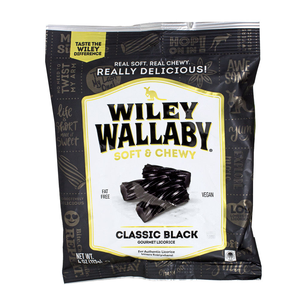 Wiley Wallaby Classic Black Licorice - 4 oz. wellness vending machine