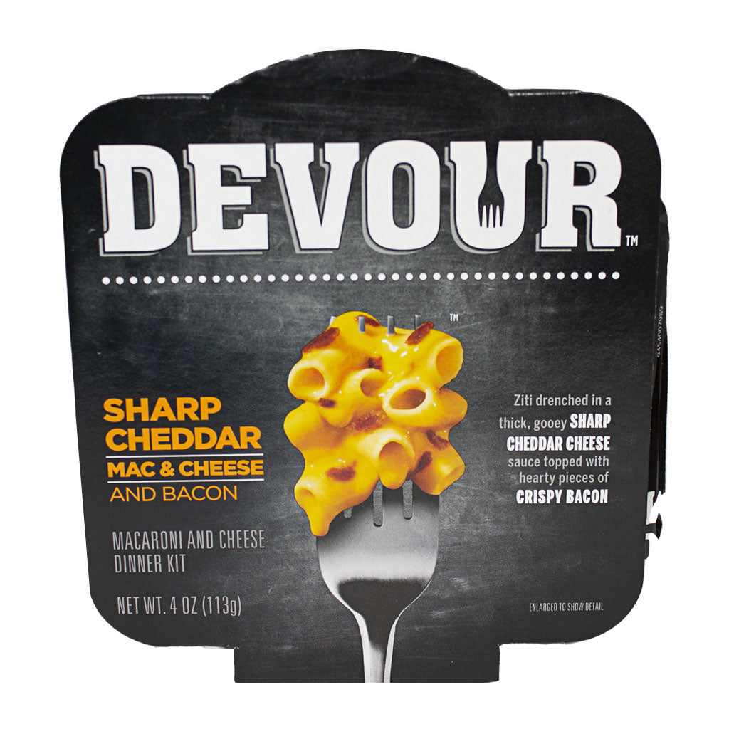 Devour Sharp Cheddar Mac & Cheese with Bacon - 4 oz. wellness vending machine