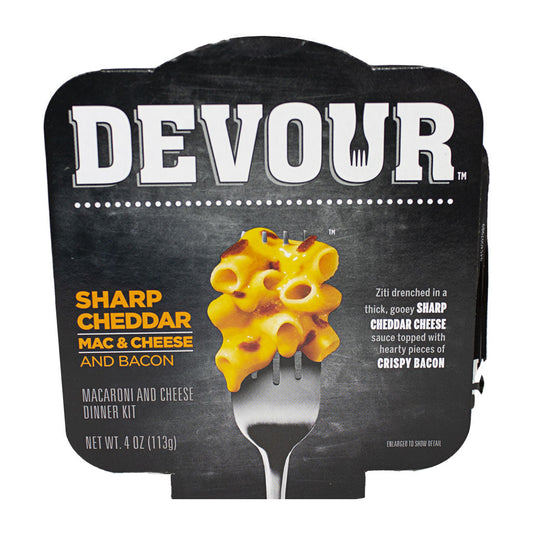 Devour Sharp Cheddar Mac & Cheese with Bacon - 4 oz. wellness vending machine