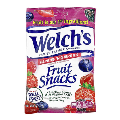 Welch's Berries 'N Cherries Fruit Snacks - 5 oz. wellness vending machine
