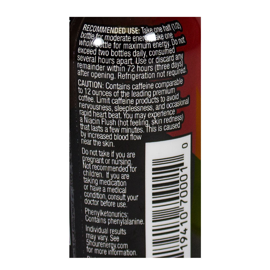 5-Hour Extra Strength Energy Drink - 1.93 oz. wellness vending machine university campuses, workplaces