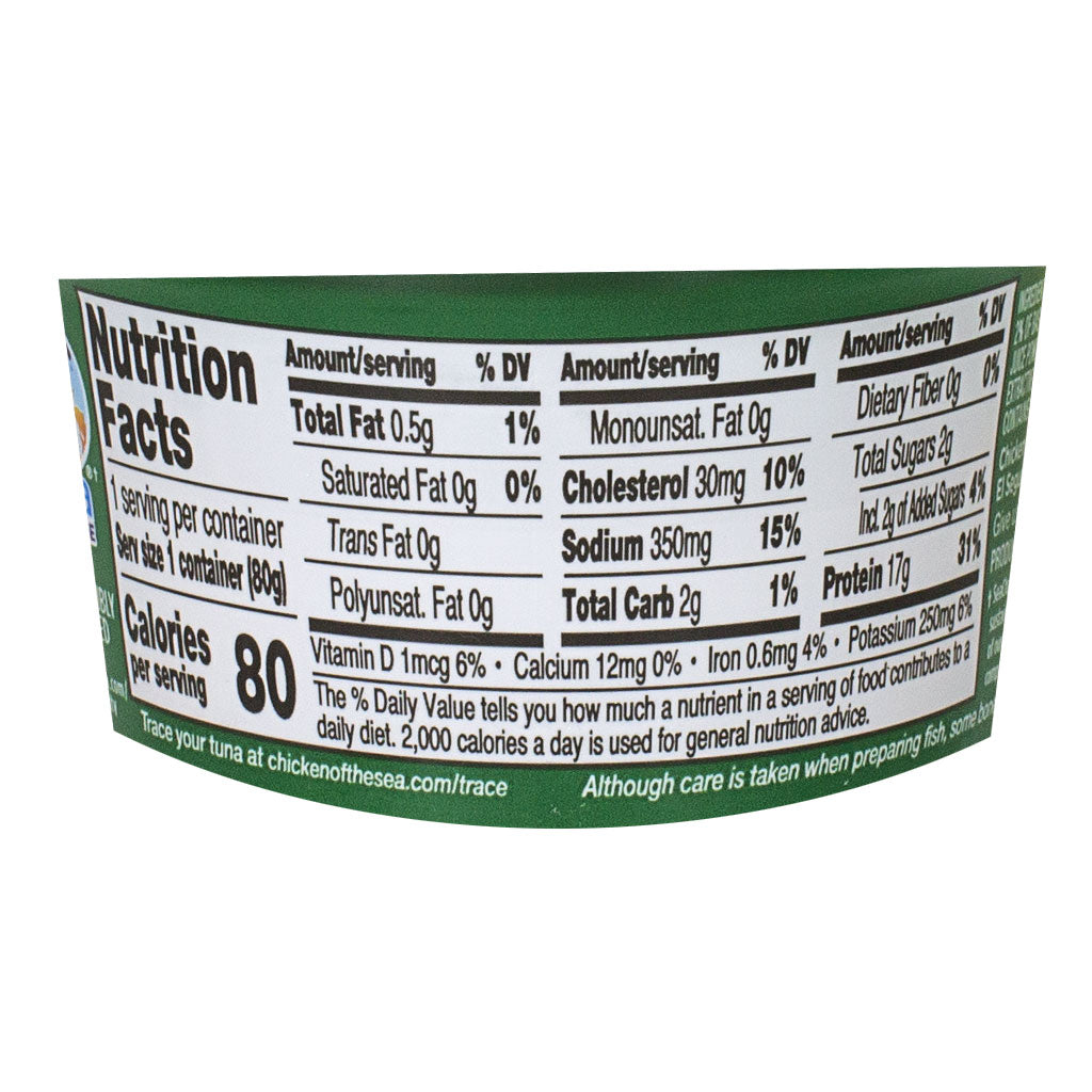 - Chicken of the Sea Infusions Basil Tuna w/Fork - 2.8 oz. wellness vending machine university campuses