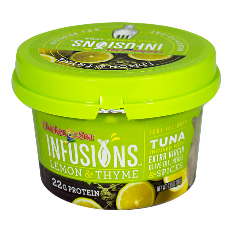 Chicken of the Sea Infusions Lemon & Thyme Tuna - 2.8 oz. w/Fork wellness vending machine