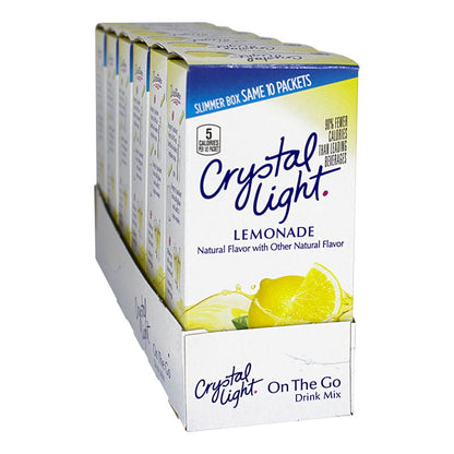 Crystal Light Lemonade On the Go Drink Mix - 0.14 oz. (10 pack) wellness vending machine university campuses