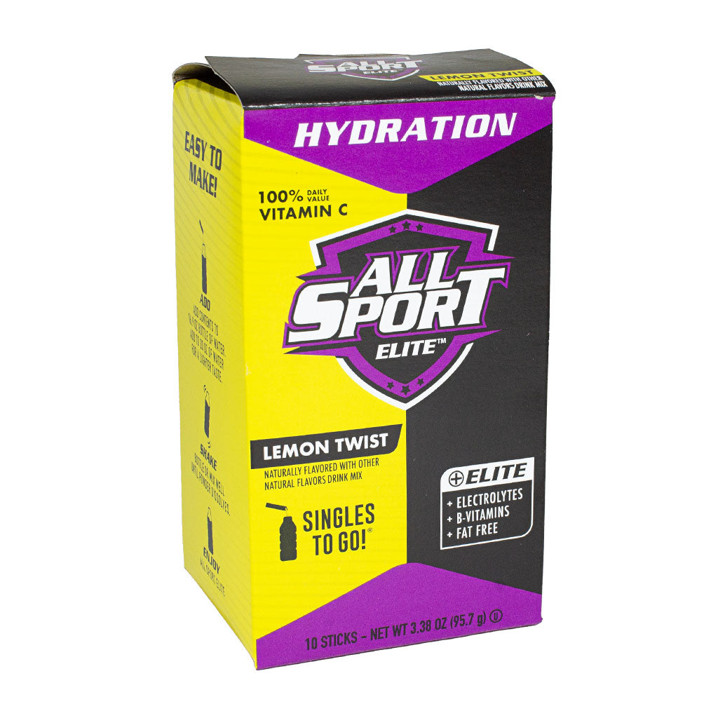 All Sport Elite Lemon Twist Singles To Go 3.38 oz. - 10 ct. wellness vending machine