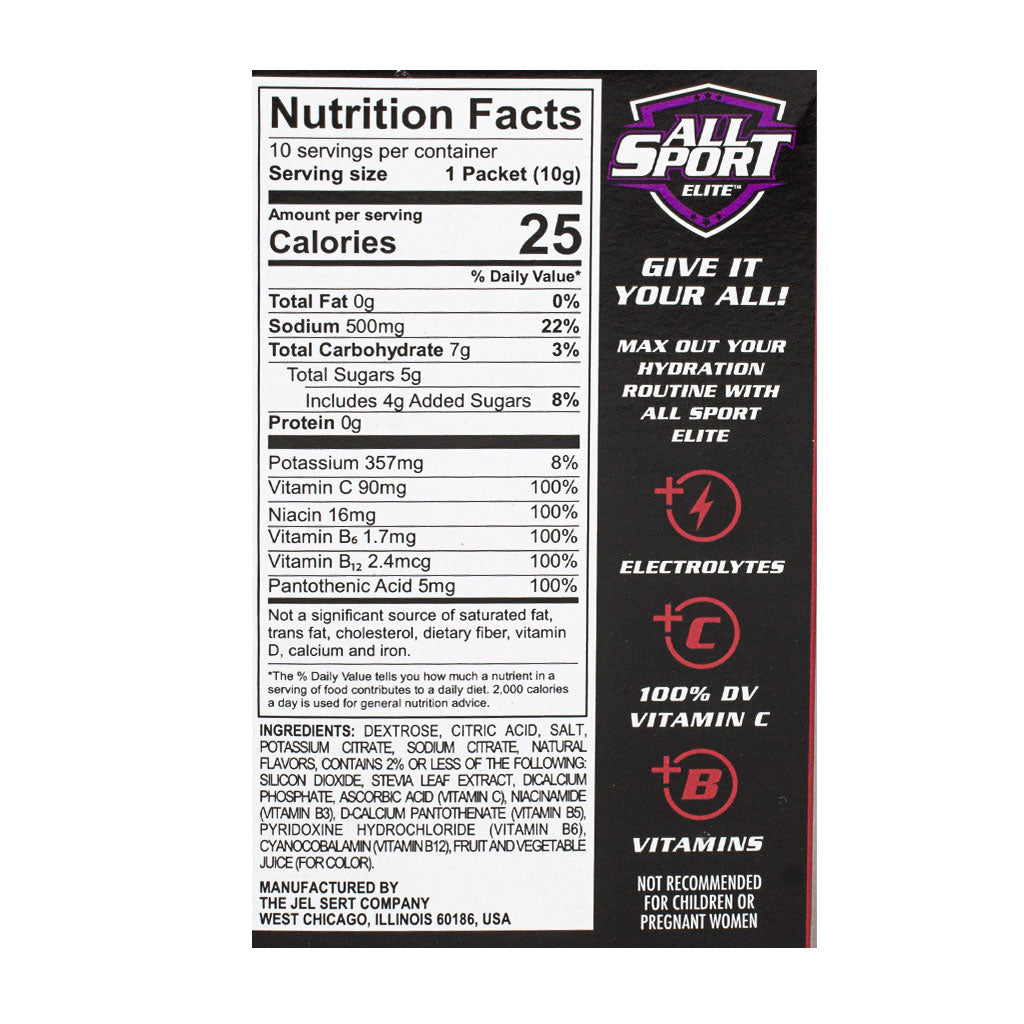 All Sport Elite Strawberry Watermelon Singles To Go 3.45 oz. - 10 ct. - wellness vending machine university campuses