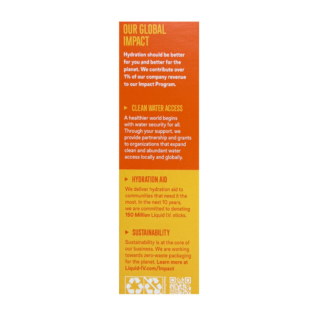 Liquid I.V. Tangerine- 3ct wellness vending machine university campuses