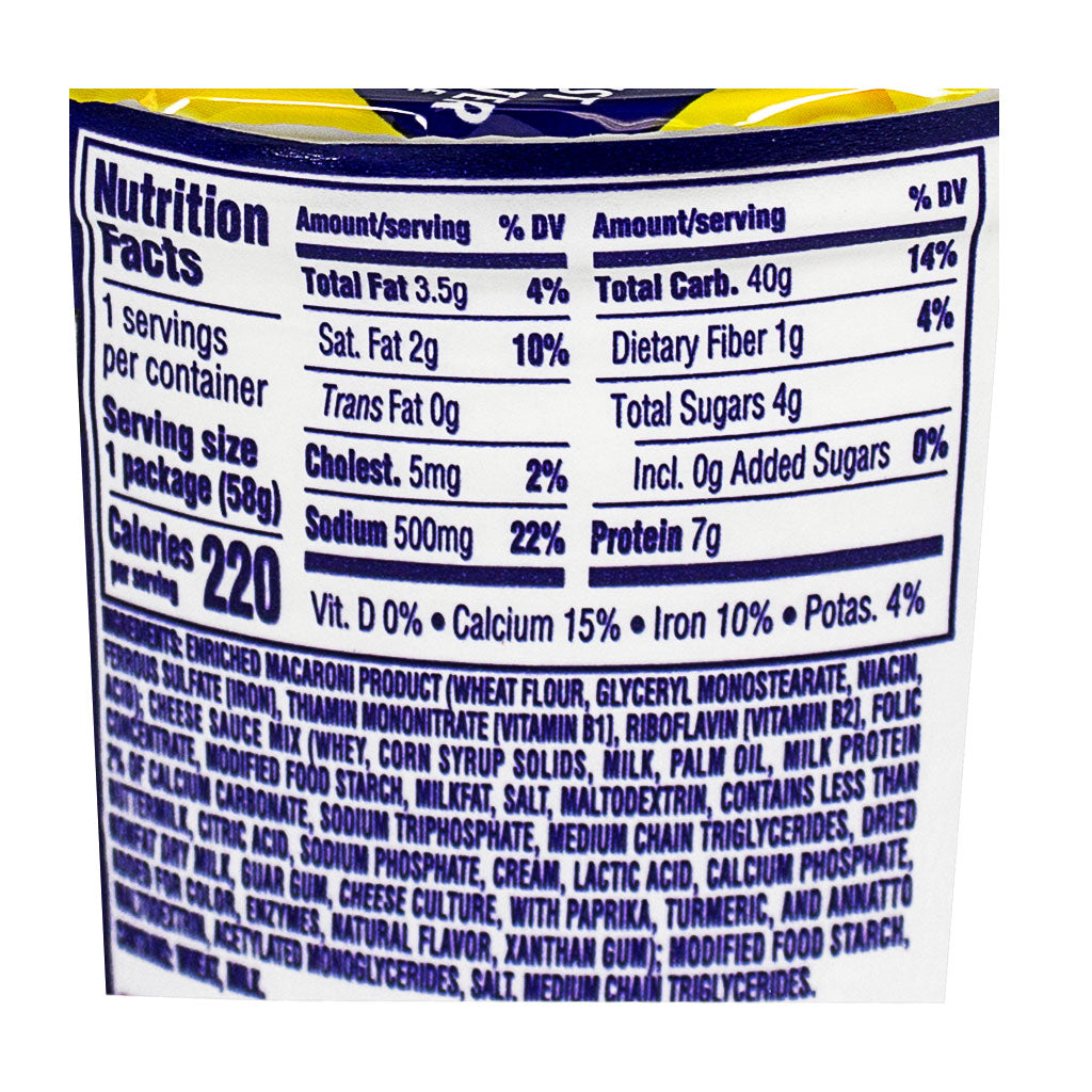 Kraft Macaroni & Cheese Cup - 2.05 oz. wellness vending machine university campuses