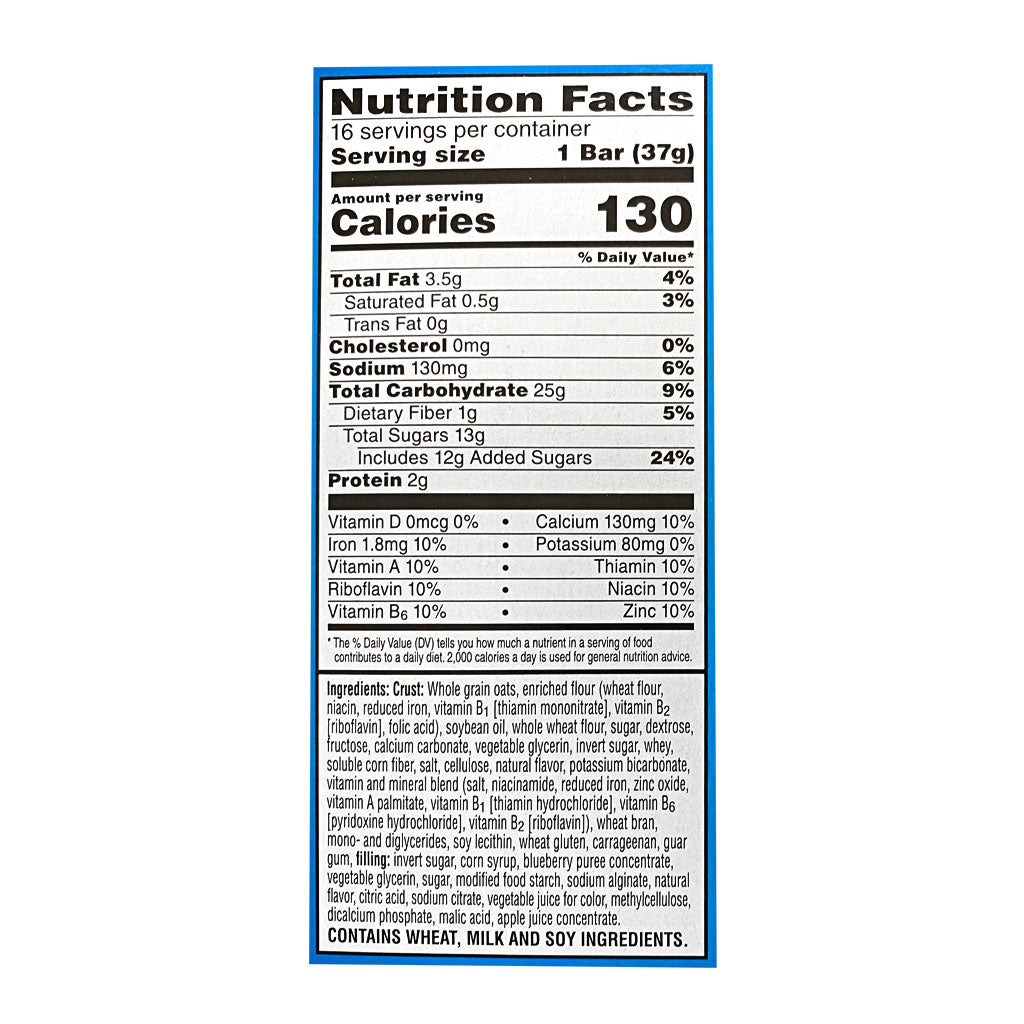 Nutri Grain Blueberry Cereal Bar - 1.3 oz. wellness vending machine university campuses
